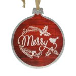 ROUND PLAQUE MERRY