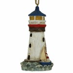 WHITE AND BLUE LIGHTHOUSE