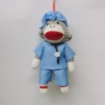 SOCK MONKEY IN SCUBS