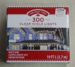 300 COUNT CLEAR ICICLE LIGHTS