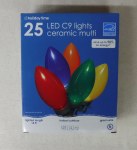 25 CT C9 CERAMIC LED LIGHTS MULTI COLORED