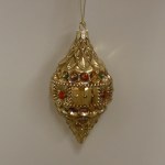 JEWELED FINIAL GLASS