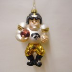 IOWA GLASS FOOTBALL PLAYER