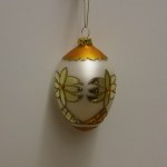 EGG SHAPE CHRISTMAS BALL GLASS