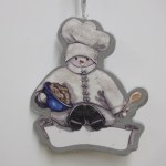 CHEF SNOWMAN PLAQUE