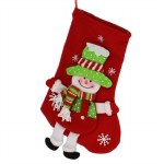 RED SNOWMAN STOCKING