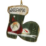 WELCOME BOOT SANTA