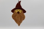 WIZARD INLAID WOOD ORN