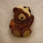 WINTER TEDDY BEAR MAGNET