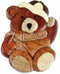 WINTER TEDDY BEAR MAGNET