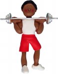 AF AM GUY LIFTING WEIGHTS
