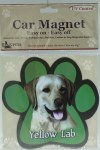 LABRADOR, YELLOW CAR MAGNET