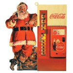 SANTA COKE MACHINE