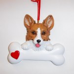 CORGI WITH BONE