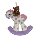 TEDDY BEAR ON ROCKING HORSE