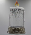 CANDLE SNOWGLOBE