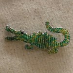BEADED ALIGATOR MAGNET