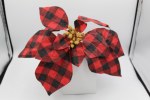 POINSETTIA RED  BLACK PLAID