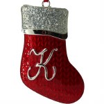 SILVER LETTER K STOCKING