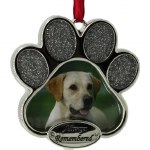 PAW PRINT PICTURE FRAME  ALWAYS REMEMBERED