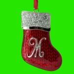 STOCKING WITH LETTER M