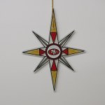 SANFRANCISO 49ERS ART GLASS