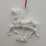 WHITE CAROSEL HORSE