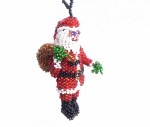 GLASS BEADED SANTA