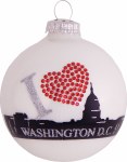 WASHINGTON DC SKYLINE GLASS BALL