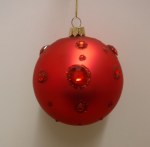 RED JEWEL GLASS BALL