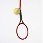 TENNIS RACQUET WITH BALL