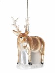 BROWN REINEER GLASS