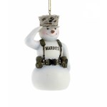 MARINE SNOWMAN SALUTING