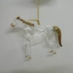 CLEAR GLASS HORSE