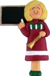 SCHOOL TEACHER WITH BLONDE HAIR