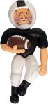 FOOTBALL PLAYER IN BLACK AND WHTE