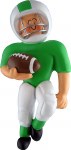 FOOTBALL PLAYER IN GREEN AND WHITE