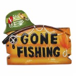 GONE FISHING SIGN