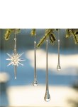 GLASS TEAR DROP ICICLE