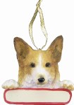 WELSH CORGI WITH NAME PLATE