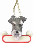 SCHNAUZER WITH NAME PLATE