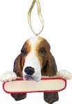 BASSET HOUND WITH NAME PLATE