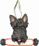 SCOTTISH TERRIER WITH NAME PLATE