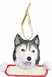 SIBERIAN HUSKY WITH NAME PLATE