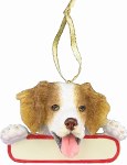 BRITTANY SPANIEL WITH PLAQUE