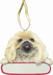 PEKINGESE WITH NAME PLATE