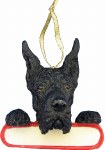 GREAT DANE BLACK WITH NAME PLATE