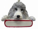 POODLE WITH NAME PLATE