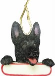 GERMAN SHEPHERD WITH NAME PLATE