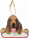 IRISH SETTER WITH NAME PLATE